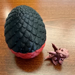 Dragon Egg and Dragon - 3D Printed