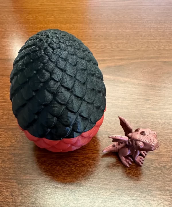 Dragon Egg and Dragon - 3D Printed